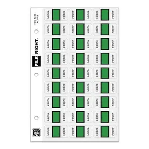 File Right Color Code Auto Makes Labels – 1-1/2" × 3/4" Die-Cut Laminated Automotive Inventory Labels – Compatible with Leading Dealership Systems, 270 Labels per Ringbook