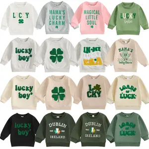 St Patricks Day Baby Girl Boy Outfit Crewneck Sweatshirt Long Sleeve St Patricks Day Shirt Sweater Spring Clothes