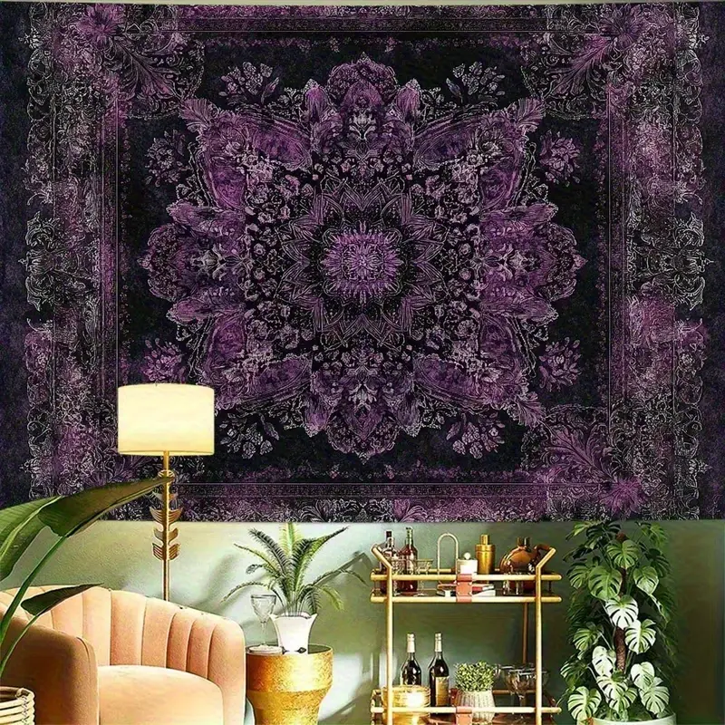 Bohemian Mandala Tapestry for Bedroom - Vintage Aesthetic Tapestries Wall Hanging Extra Large, Hippie Boho Wall Tapestry for Dorm Living Room Game Room Bar Party Office, Wall Art for Home & Outdoor, Wall Decor,family,uv,last,suitable