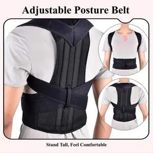 Humpback correction belt,  reinforced correction support and fixation belt,  clavicular pulls strap, shoulder pads,  clavicular pulls strap， Adjustable Neoprene shoulder support,posture straightener, sport girdle, Men's Breathable Compression Shirt