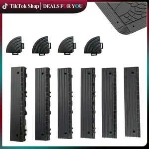 30 Trim Pieces And 4 Corners For HZ Deck Tiles,Easyinterlock.Waterproof.Fireproof UV Resistant