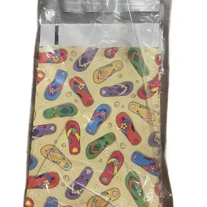 100 Count 10x13 Flip Flop Print Poly Mailers for Shipping