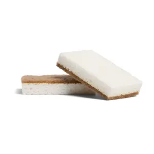 Grove Co. Gentle Walnut Scrubber Sponges - Non-scratch Plant-based Cellulose for Non-stick Cookware & Countertops