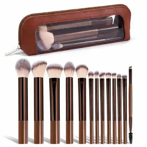 13pcs Makeup Brushes Set with Storage Bag, Soft Fluffy Cosmetics, Foundation Powder, Eyeshadow, Kabuki, Blending Tools, Beauty Essentials