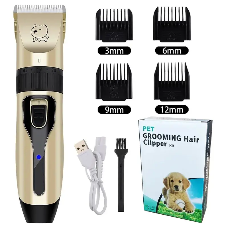 Pet Dog Cat hair Clipper grooming kit Rechargeable cordless fur Trimmer cordless dog cat pet Shaver