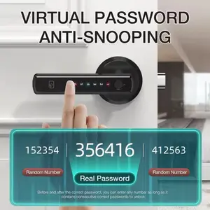Viladepot Smart Lock Fingerprint Door Lock App Control Passcode Unlock Electronic Touchscreen Keypad