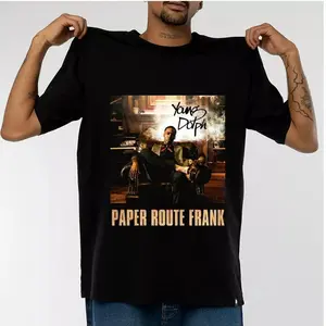 Young Dolph Drops 'Paper Route Frank' Cotton Men S-3XL T-Shirt