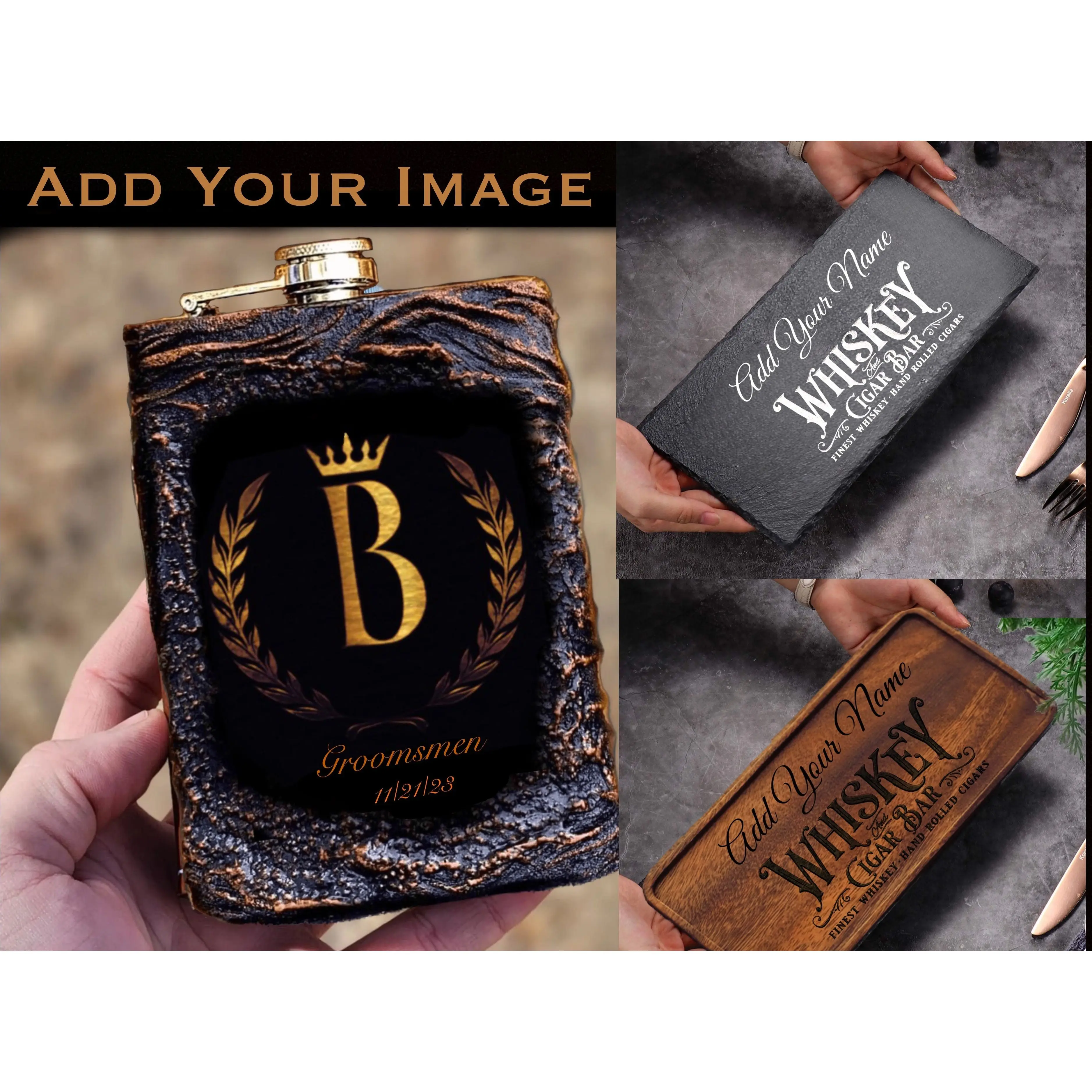 Monogram Whiskey Flask Set (37) review