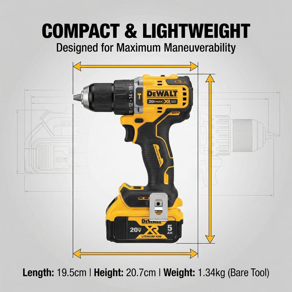 Dewalt DCF805 20V Brushless Impact Drill With Battery And  For Construction And Assembly power tool torque brushless impact wrench powertools durable rapid charger