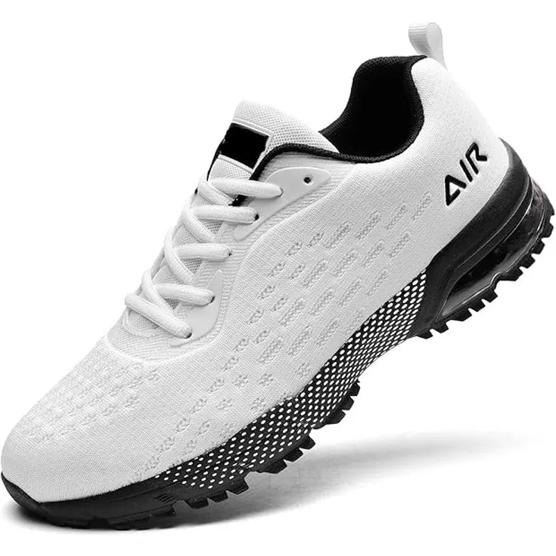 New Quappe WNA Mens Size 10 White Black Lace Up Running  display picture 2