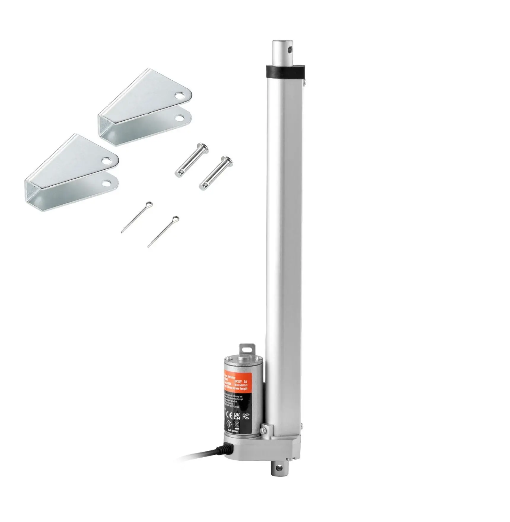 12 Inch Linear Actuator 12V, 330lbs High Load Electric Linear Actuator, 0.19"/s Motion Actuator with Bracket, IP54 Rated for Automation Default