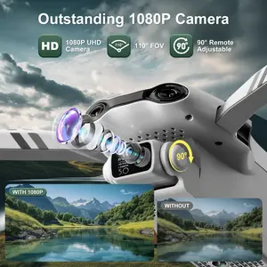 F10 Foldable Drone with Camera for Beginners and Kids, HD FPV Drones for Adults, One Key Take Off/Land, Altitude Hold, RC Quadcopter Toys Gifts - Record Live HD Video with 120℃ Vision