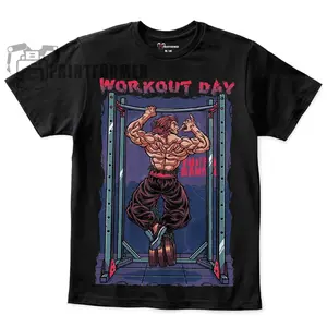Baki Hanma Shirt The Grappler Tshirt Yujiro Martial Art Tee Anime Sport T-Shirt 100 Cotton  L192 XAM