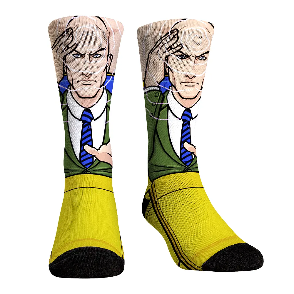 Rock Em Elite X-Men HyperOptic Character Crew Socks - Professor X