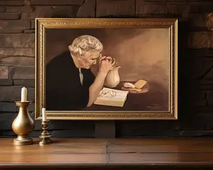 Gratitude by Eric Enstrom, Old Woman Praying Over Bread, Pray To Jesus Printable Wall Art, Elderly Woman Praying Over Food, Pray to God Art., Simple Look, Easy to Match, Easy to Wear, Just Throw It On
