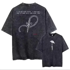 Hunter X Hunter Killua Zoldyck Anime Washed T Shirt Spring Summer Vintage Men's Women Cotton Casual Oversized Tee Top Streetwear