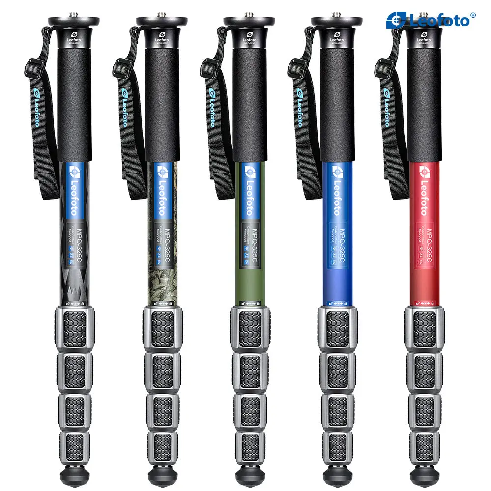 Leofoto MPQ-325C Premium Carbon Fiber Monopod with Case | Water-Resistant Legs