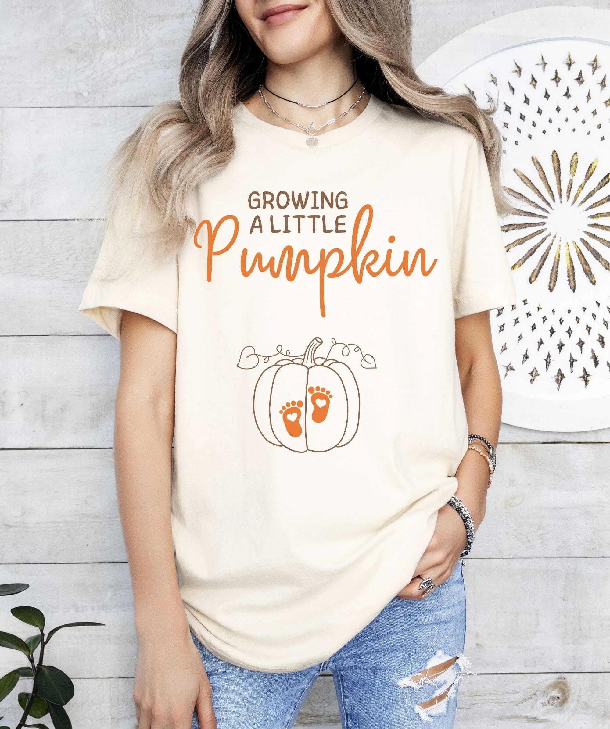 Growing A Little Pumpkin Shirt, Fall Maternity Sweatshirt,Pregnancy Thanksgiving Sweatshirt,Fall Pregnancy Announcement Gift, Gift For Her