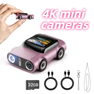 【 Free 32GB Storage Card 】 Mini Video Recorder Camera - High Definition Digital Keychain Camera, Suitable for Images and Videos, 0.96-inch Screen, Flash, 21 Color Filters, Portable Travel Tool, Y2K Retro Style, Including Charging Cable