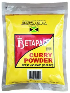 Betapac Curry Powder 15.88oz | Authentic Caribbean Spice Blend | Rich Flavor | 1 Pack