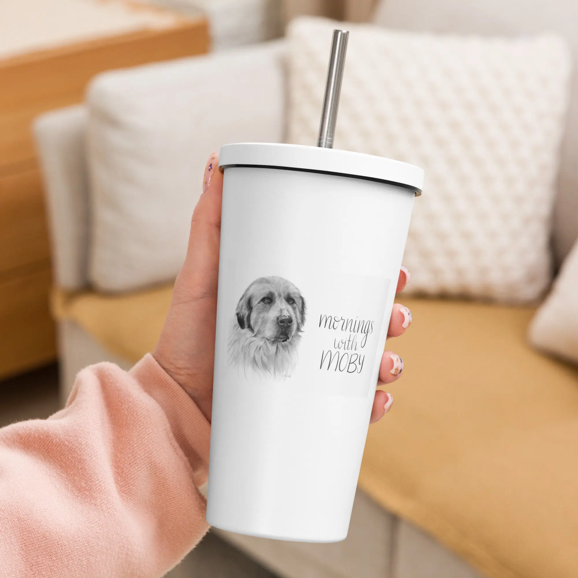 Mornings with Moby Insulated Tumbler