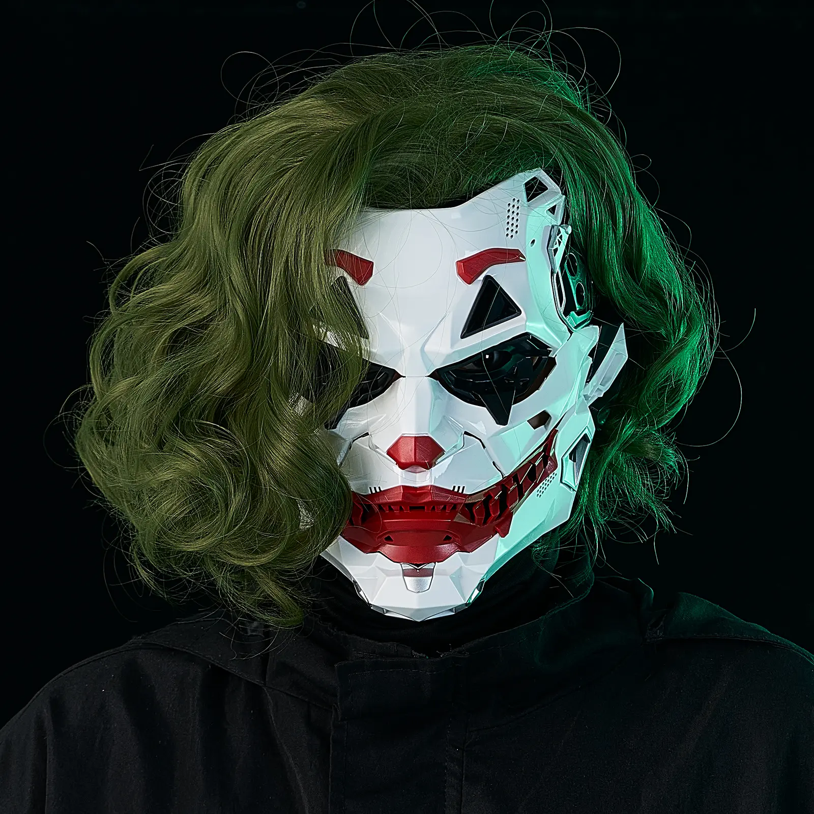 Cyberpunk Masks Braids 2d Cosplay Resin Custom Products Halloween Anime Role-Playing Props And Gifts Toys