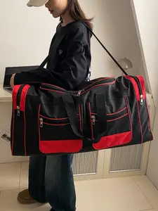 Large Capacity Travel Bag, Multi-pocket Design Adjustable Shoulder Bag, Multi-functional Travel Bag for Men & Women, Travel Essentials, Traveling Bag