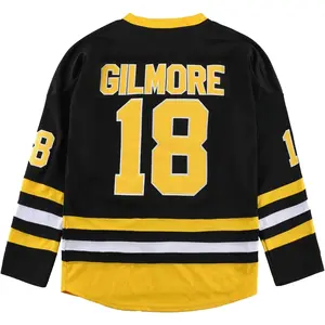 Youth Happy Gilmore 18 Adam Sandler 1996 Stitched Movie Hockey Jersey Black