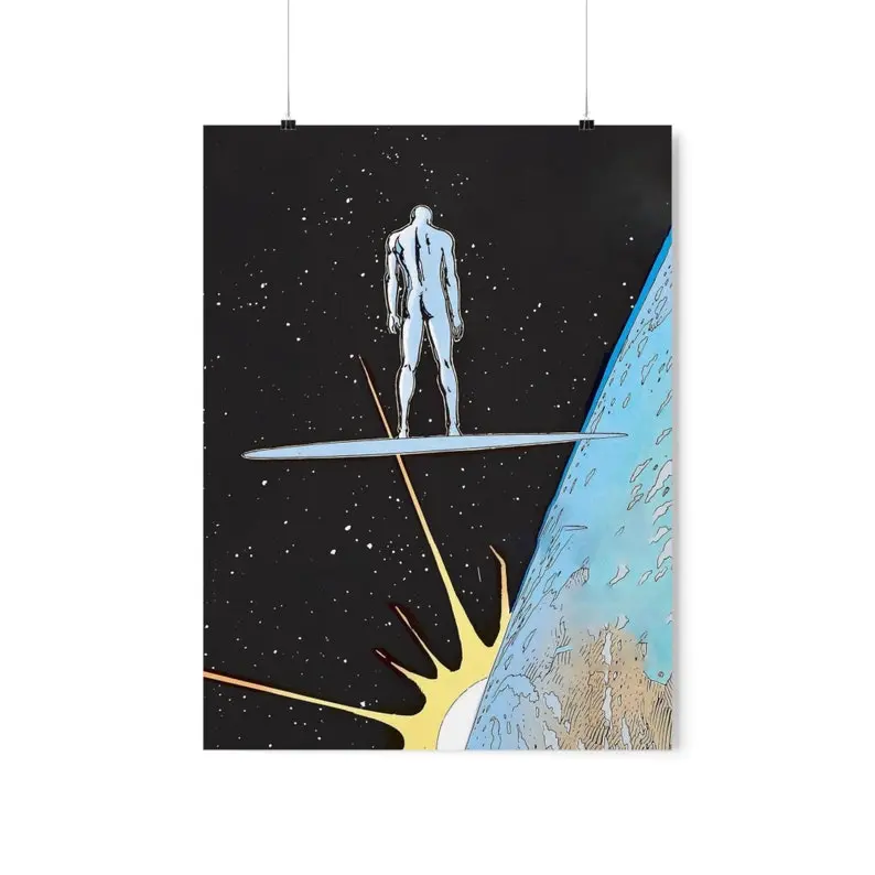 Silver Surfer Vintage Fantastic Four Comic Art