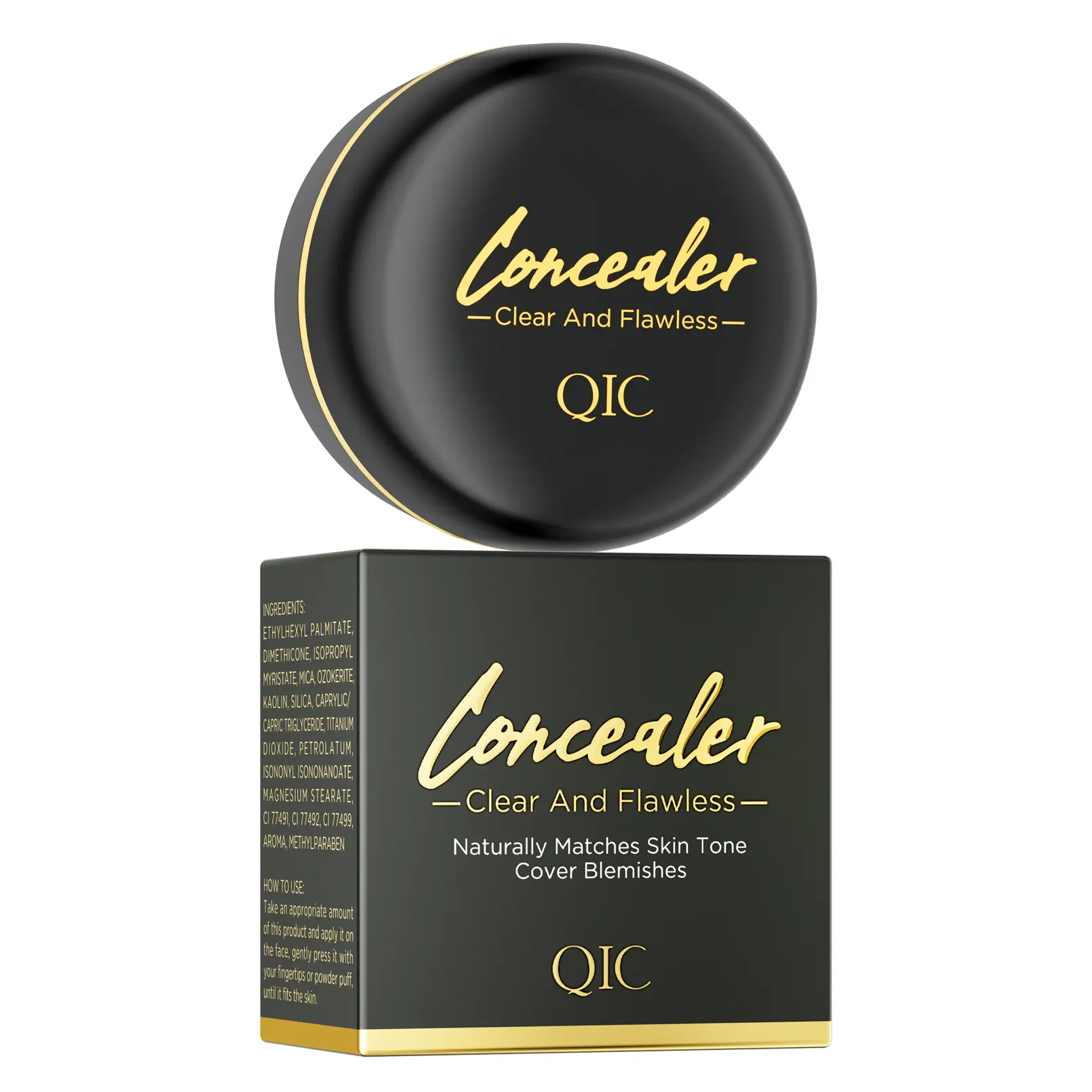 Waterproof Matte Concealer Cream – Long-Lasting Full Coverage Makeup Balm,for Face & Eyes,Covers Tattoos,Acne, Dark Circles, Scars & Spots,Blemishes & Pores.