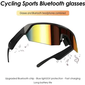 Wireless Multifunctional Smart Eyewear YJ-006, Smart Sports Bluetooth Sunglasses with 130mAh Battery, Fast Type-C Charging, UV Protection, Polarized Lenses for Cycling, Running, Hands-Free Calls, Wearable Sports & Outdoor Gadget