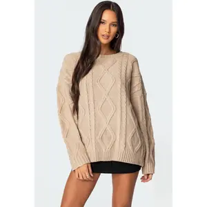 Kennedy Oversized Cable Knit Sweater Kennedy Oversized Cable Knit Sweater