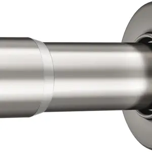 Shower Curtain Rod Nickel Spring Tension 31-75 Inches 1 Inch Diameter Heavy Duty Tension Rod Rust Proof Bathroom Curtain Rod