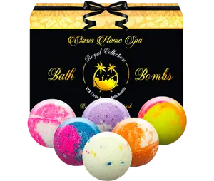 DELUXE GIFT SET OF 6 XXXL PREMIUM BATH BOMBS