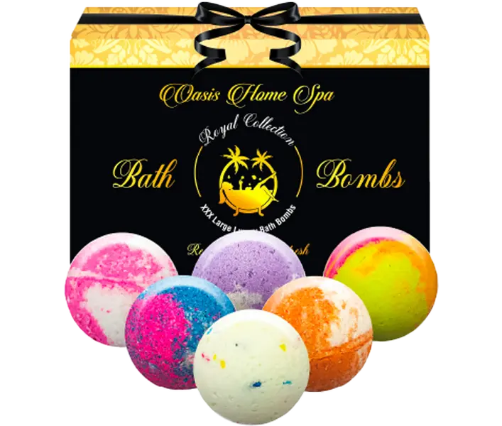 DELUXE GIFT SET OF 6 XXXL PREMIUM BATH BOMBS
