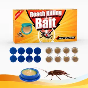 LENDOUYE  Roach Killing Bait Stations （8 PCS) - Indoor Roach Killer & Repellent, High-Attract Traps for American, German & Major Cockroach Infestations, 2-Year Long-Lasting Protection