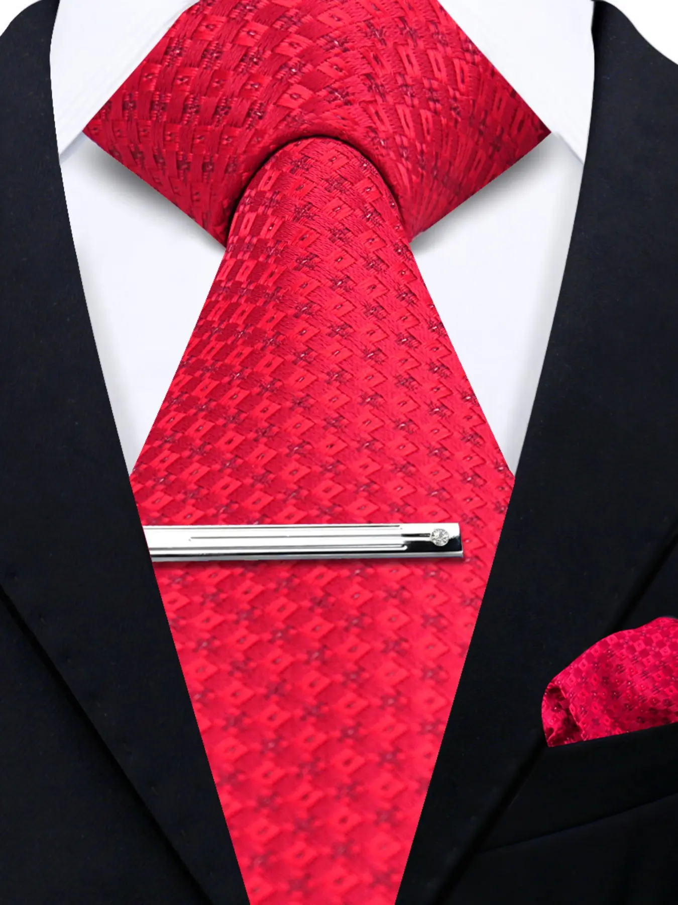 Men's Classic Striped Textured Tie Set, Woven Fabric, Regular Tie Width, Casual Style, Casual Elegant Tie, Suitable for Meetings, Banquets, Gatherings