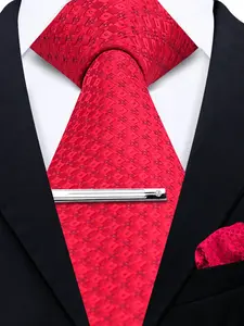 Men's Classic Striped Textured Tie Set, Woven Fabric, Regular Tie Width, Casual Style, Suitable for Meetings, Banquets, Gatherings