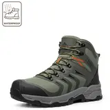 【Fall Deals】NORTIV 8 Men's Ankle-High Armadillo 3.0 Waterproof PRO Hiking Ankle Boots 1 Pair, Round Toe, All-Season Lightweight, Non-Slip, Arch Support, All Weather Grip, Hiking Footwear for Trekking, Camping,outdoorfun