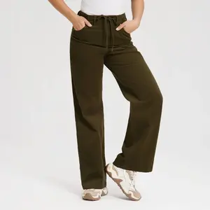 Women's Mid-Rise Straight Leg Corduroy Pull-On Pants - Universal Thread