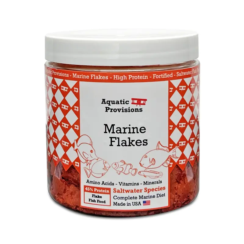 Marine Flakes, High Protein Fish Food for Saltwater Fish, Made in USA