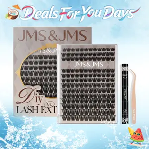 Miss Bella Kit l JMS&JMS Portable Classic 8-18mm Volume D-Curl Eyelash Cluster DIY Lash Extensions at Home Makeup Cosmetic Cat Eye No Remover outdoorfun #tiktokshopmemorialday #summeressentials #dealsforyoudays