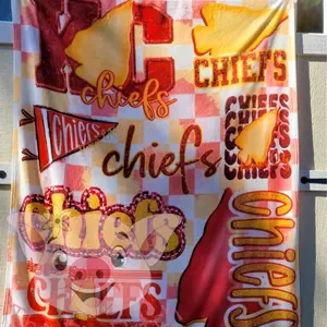 KC Chiefs Cozy Blanket - 60x80 Inches - Perfect for Colder Months