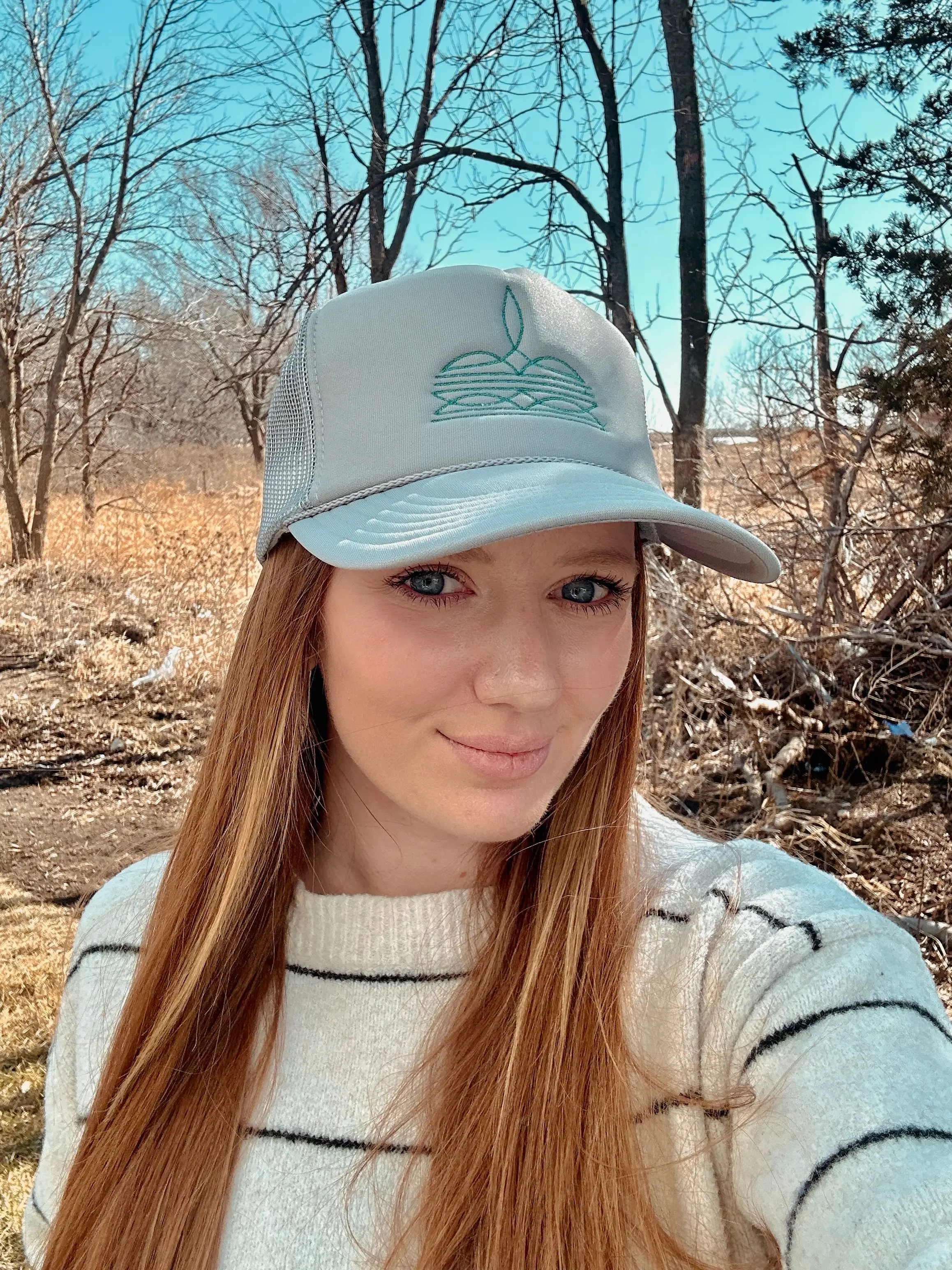 Western Boot Stitch Betty Cap
