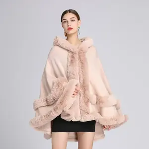 Women's hooded cardigan lined with faux fur, oversized plush burgundy coat, open-front for cold weather, dry clean only, women's winter coats, cold-weather clothing,  coat in luxe fabric