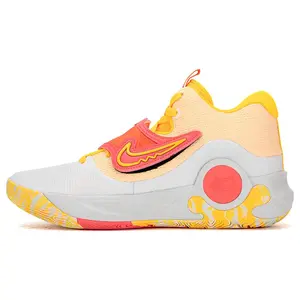 Nike KD Trey 5 X EP Men's Low-Top Basketball Shoes in Orange Yellow Gray Verifiable, with credentials and supporting global authentication
