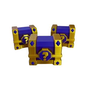 Clash Chest – Lucky Chest - Gamer Trophy Collectible – Fun Gift for Gamers – Desk & Shelf Decor Accessory – Chest From Clash Display - Boyfriend Clash Chest for Boyfriend