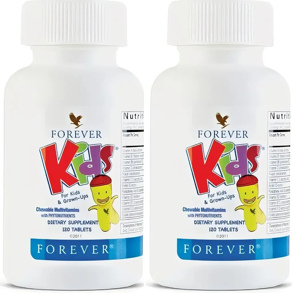 Forever Living Kids Chewable Multivitamin Supplement - 120 Tablets Multi-Pack, Supports Children's Health & Wellness