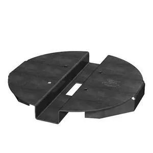 6in Hidden Standoff Post Base Black (for Viga Post)- Simpson