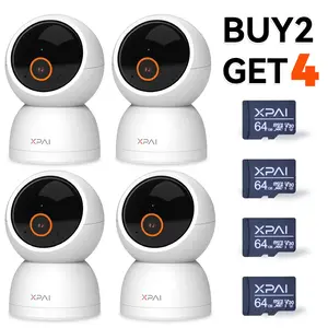 【Buy More Get More Only In Apr】XPAI H50P 5MP 3K Indoor Camera with 360-Degree Night Vision 5G Connectivity 2-Way Audio Free 64GB SD Card for Baby Pet Monitoring Security No Monthly Fee